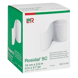 Rosidal SC Drukverband, zacht Lohmann & Rauscher 2,5 cm x 10 m | 8 cm | 18 Stück